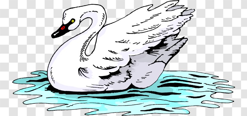 Cygnini Duck Bird Clip Art - Fictional Character Transparent PNG