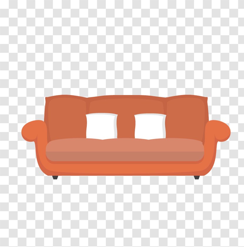 Couch Furniture Table Designer - Chair - Vector Three-seat Sofa Transparent PNG