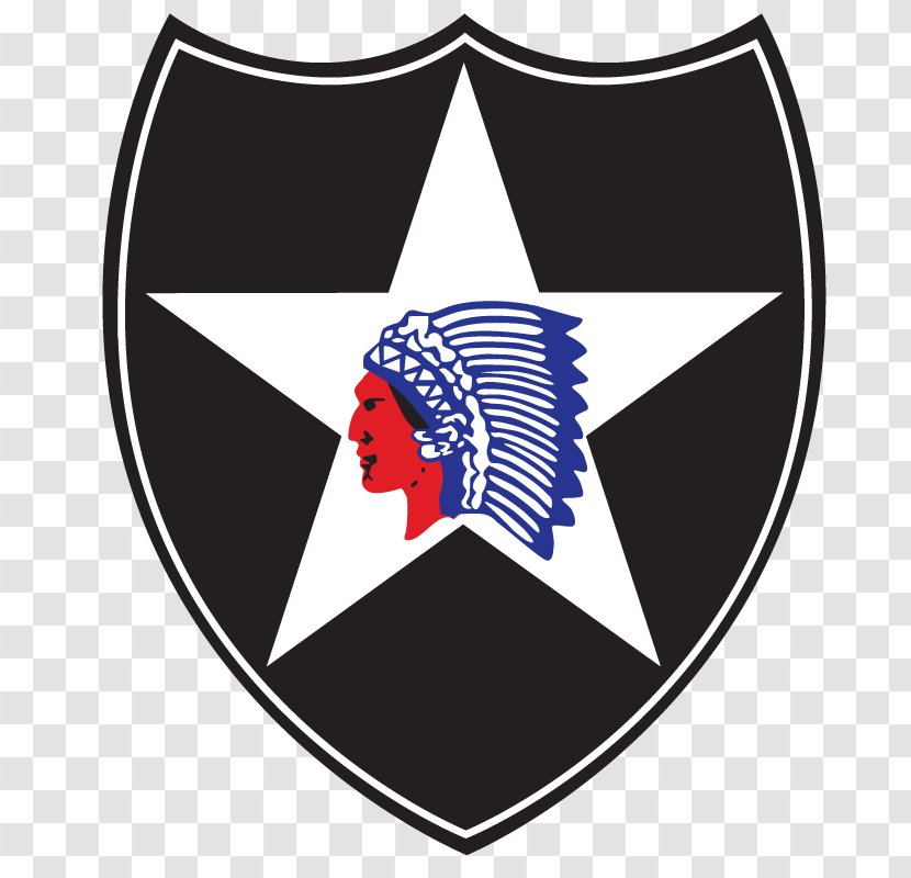 2nd Infantry Division United States Army Shoulder Sleeve Insignia - Shield - Indian Transparent PNG