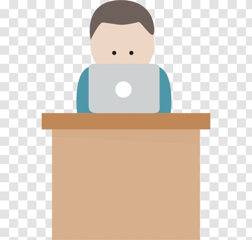 Computer Desk Clip Art - Office - Cartoon Transparent PNG