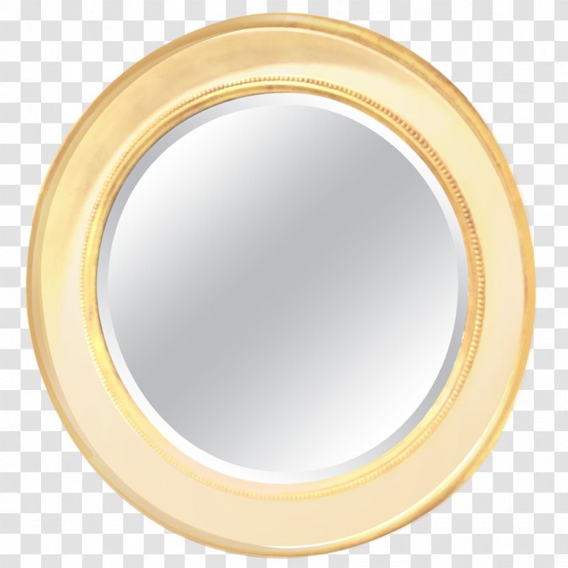 Yellow Circle - Ceiling - Metal Makeup Mirror Transparent PNG