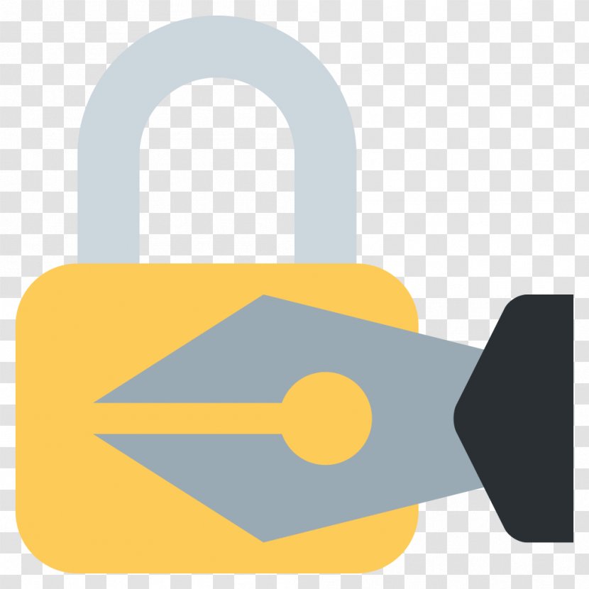 Padlock Emoji Key Fountain Pen - Database Transparent PNG