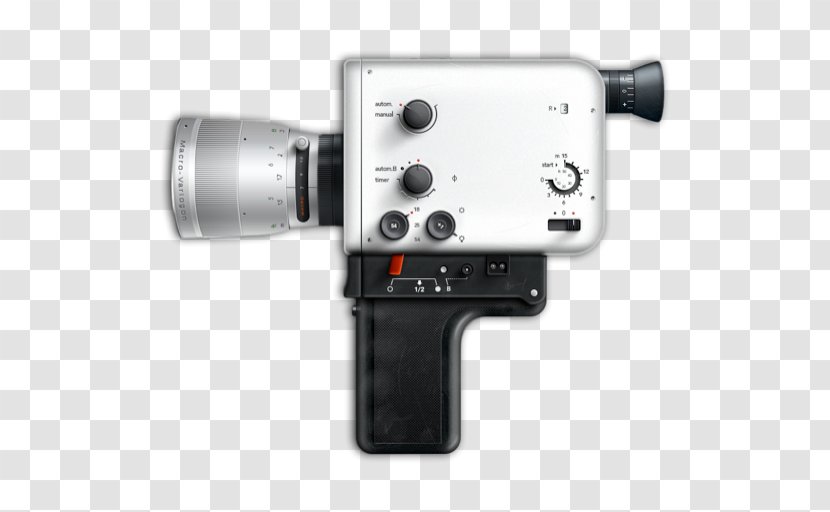 Super 8 Film Camera Mm Video Cameras - Silhouette - Old Transparent PNG