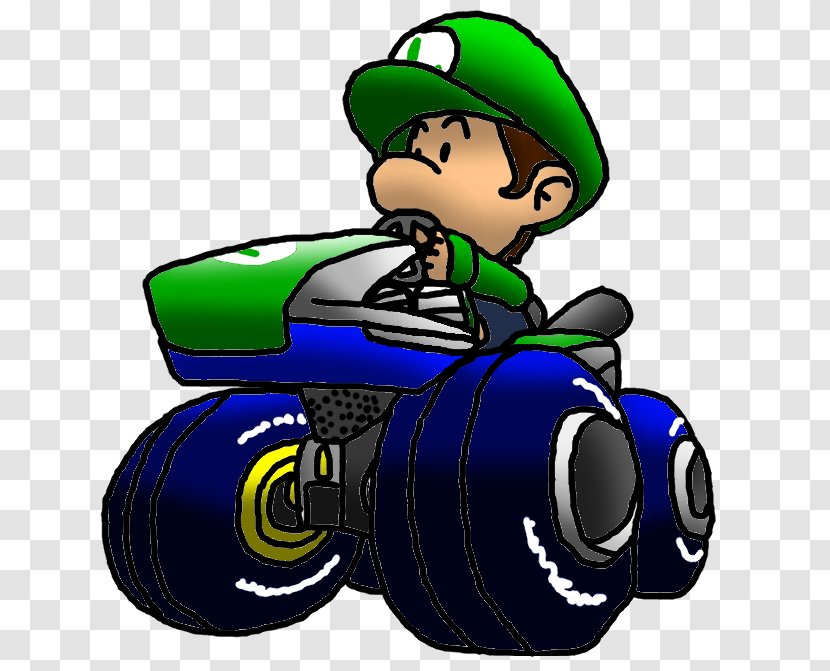 Mario Kart: Double Dash Kart 8 Luigi Wii - Vehicle Transparent PNG