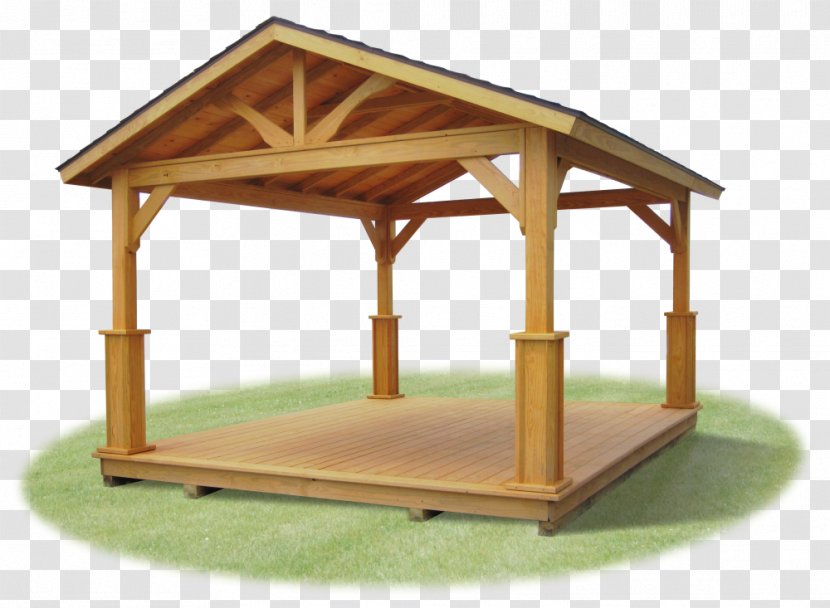 Gazebo Wood Pavilion Garden Roof - Shed Transparent PNG