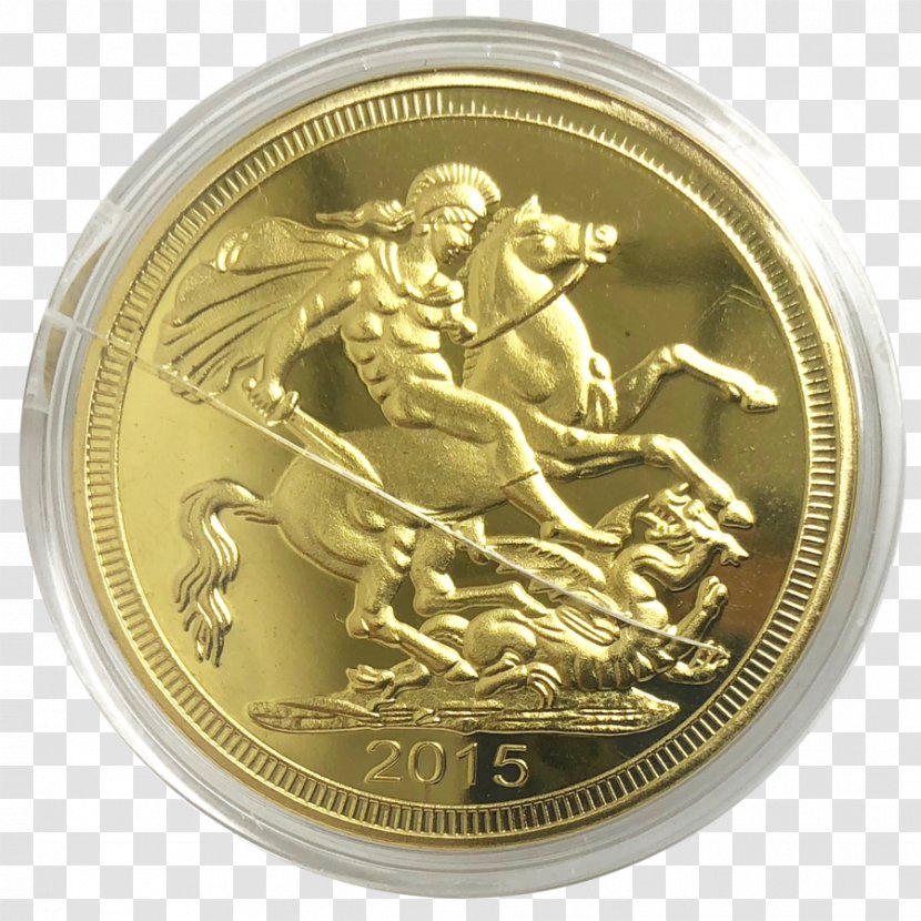 Coin Two Pounds Gold Pound Sterling Medal Transparent PNG