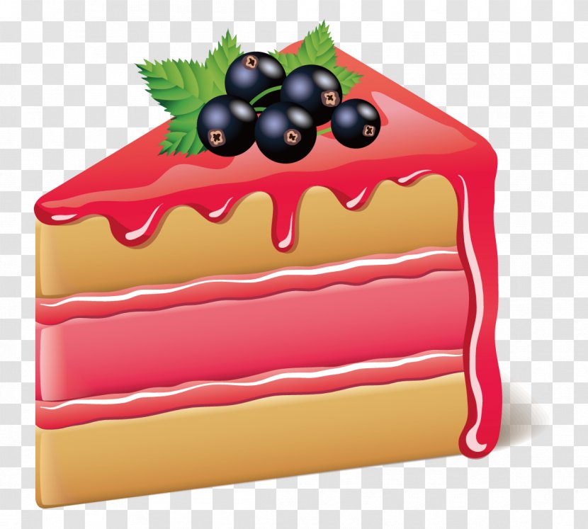 Breakfast Shortcake Food - Pastry - Fruit Cake Vector Material Transparent PNG