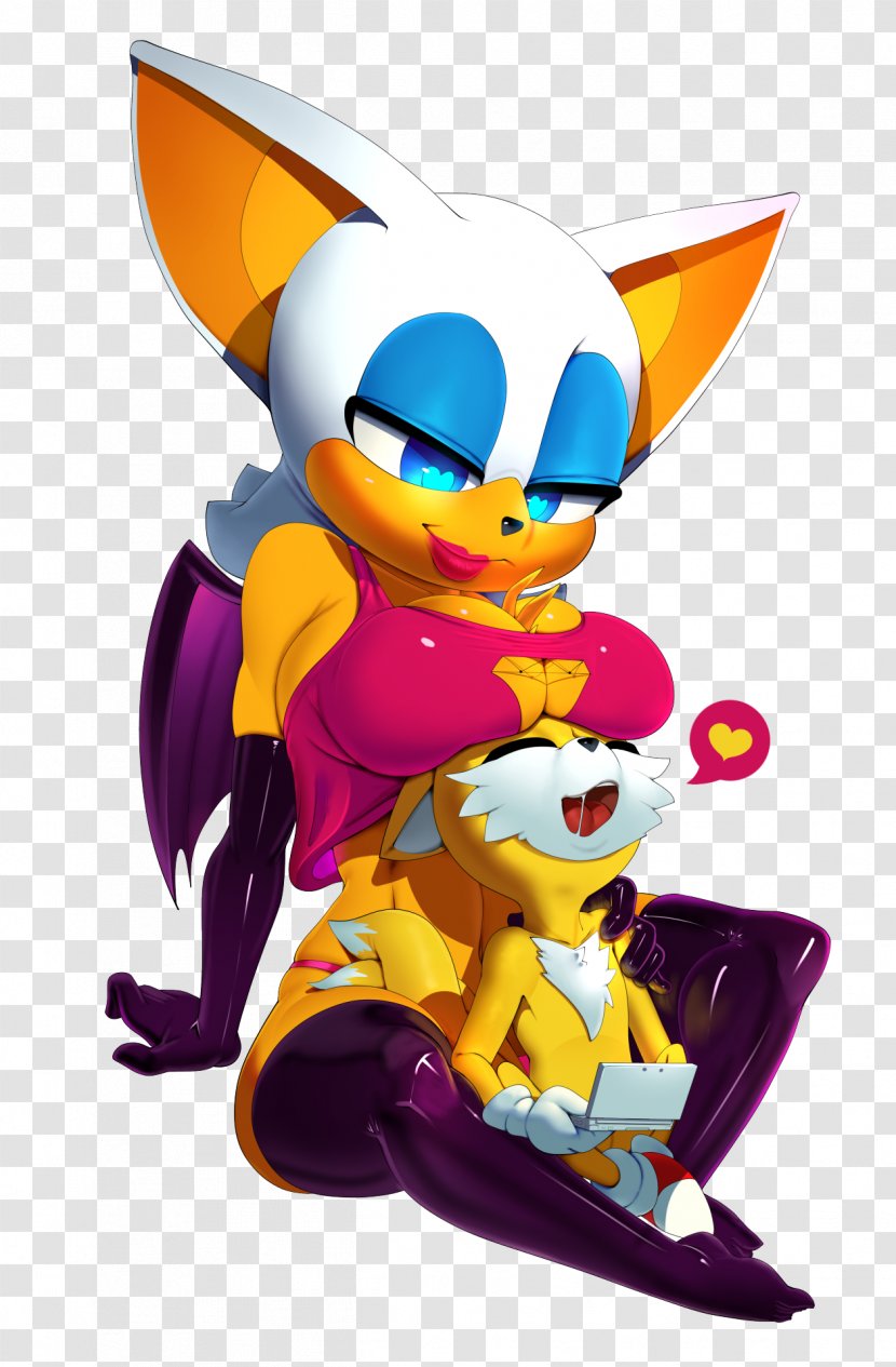 Sonic The Hedgehog Tails Rouge Bat Amy Rose Unleashed Transparent PNG