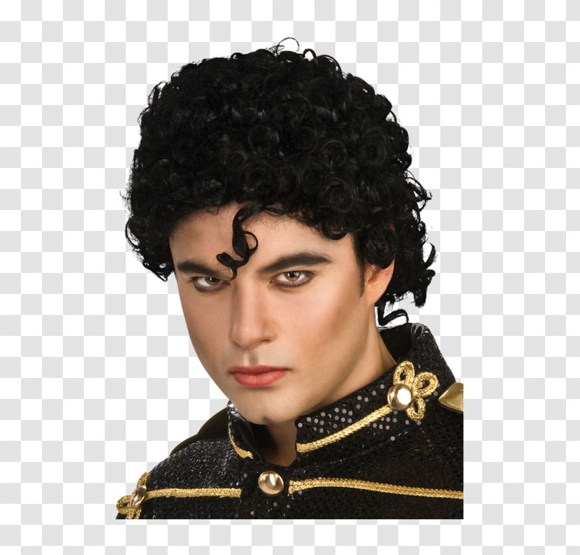 Michael Jackson's Thriller Jacket Wig Costume - Jackson Transparent PNG