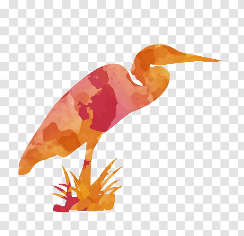 Vector Graphics Image Bird Design - Orange - Flying Transparent PNG