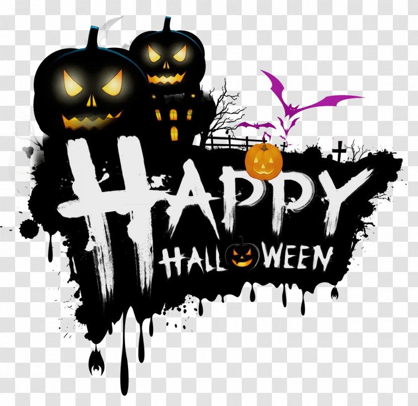 Halloween Pumpkin Art - Jackolantern - Fictional Character Logo Transparent PNG