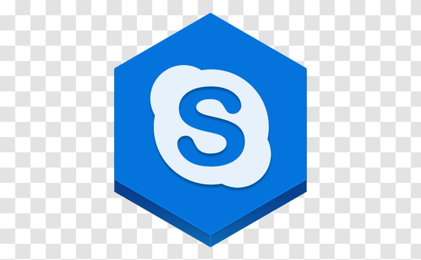 Blue Angle Area Text - Logo - Skype Transparent PNG