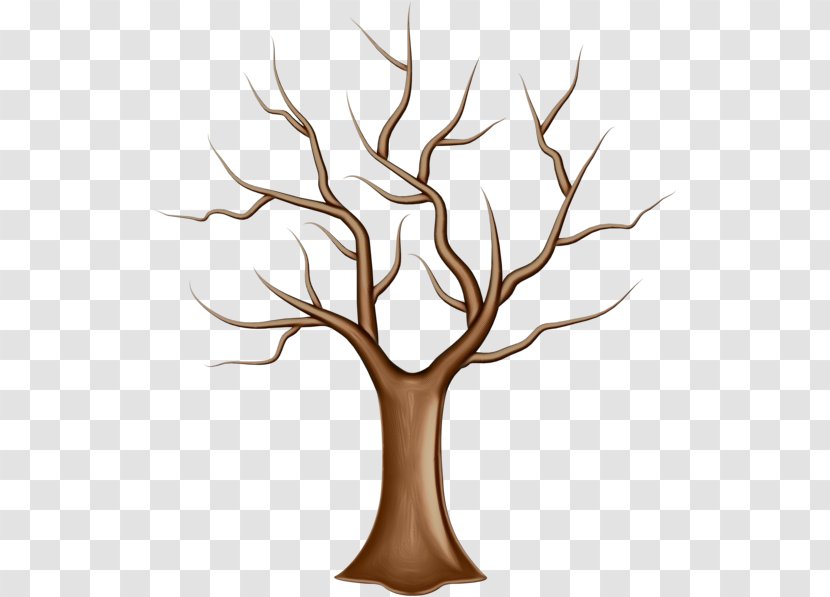 Tree Trunk Drawing - Watercolor - Plane Transparent PNG