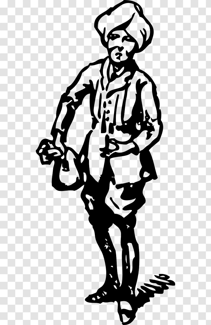 India Drawing - Silhouette - Stencil Cowboy Transparent PNG