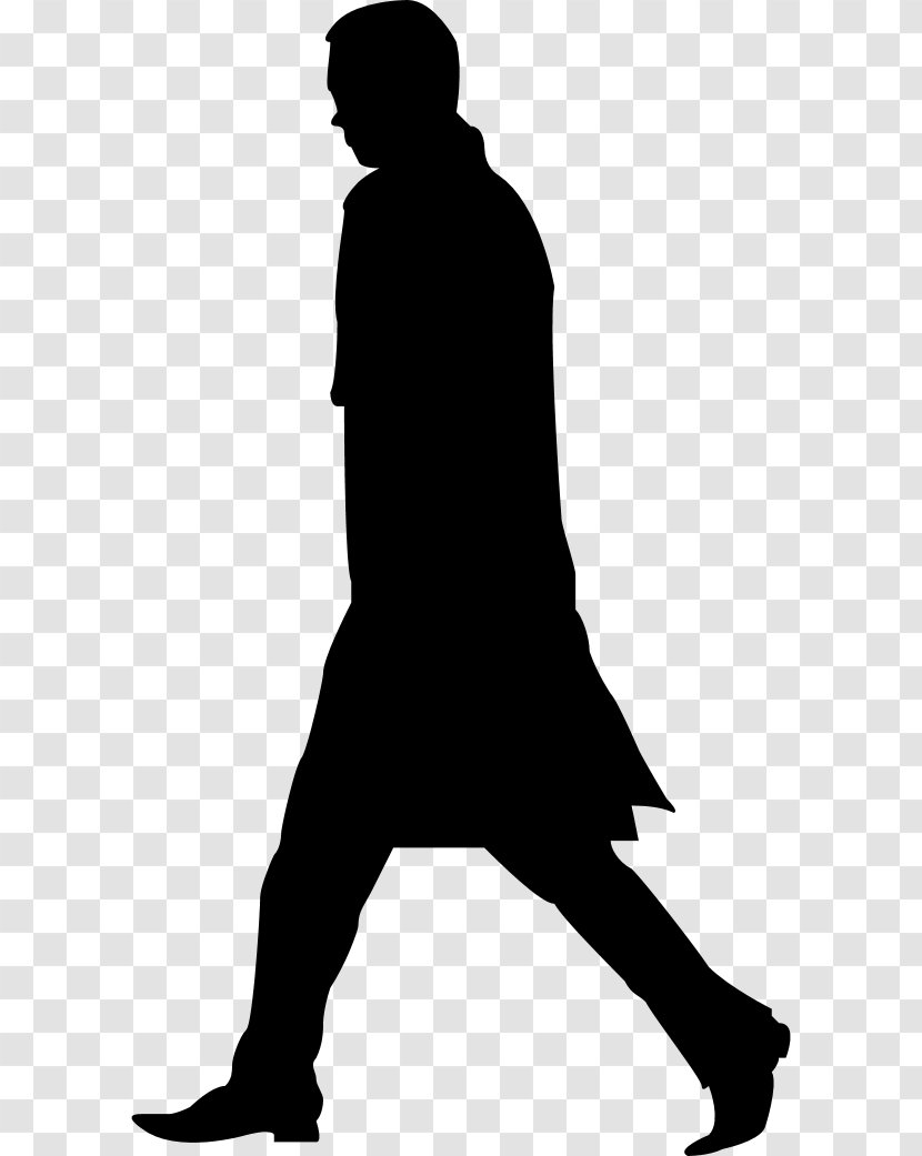 Silhouette Clip Art - Walking Transparent PNG