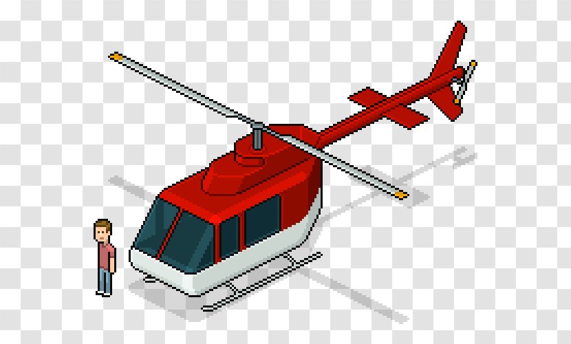 Helicopter Pixel Art - Vehicle Transparent PNG
