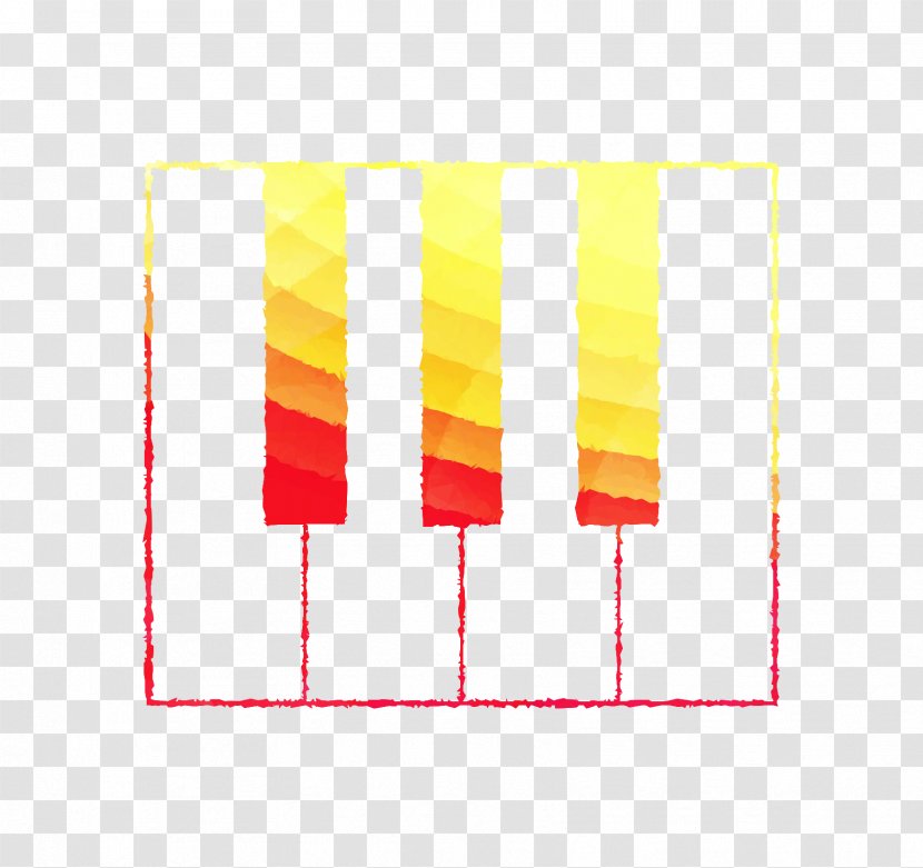 Yellow Line - Orange Transparent PNG