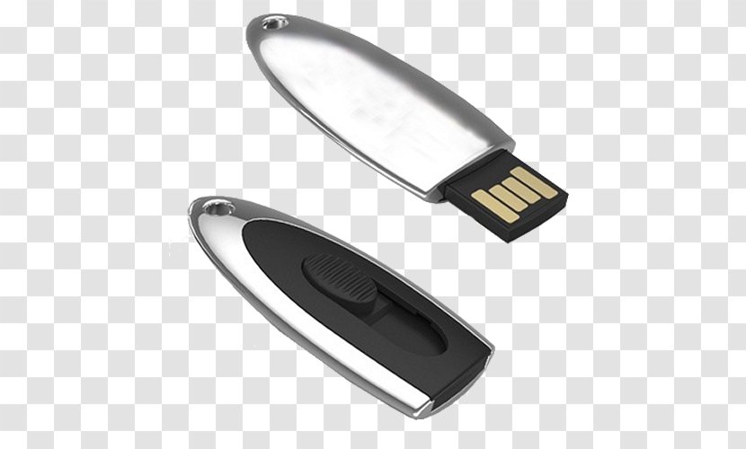 USB Flash Drives Computer Data Storage Hardware - Electronic Device - Metal Quality High-grade Business Card Transparent PNG