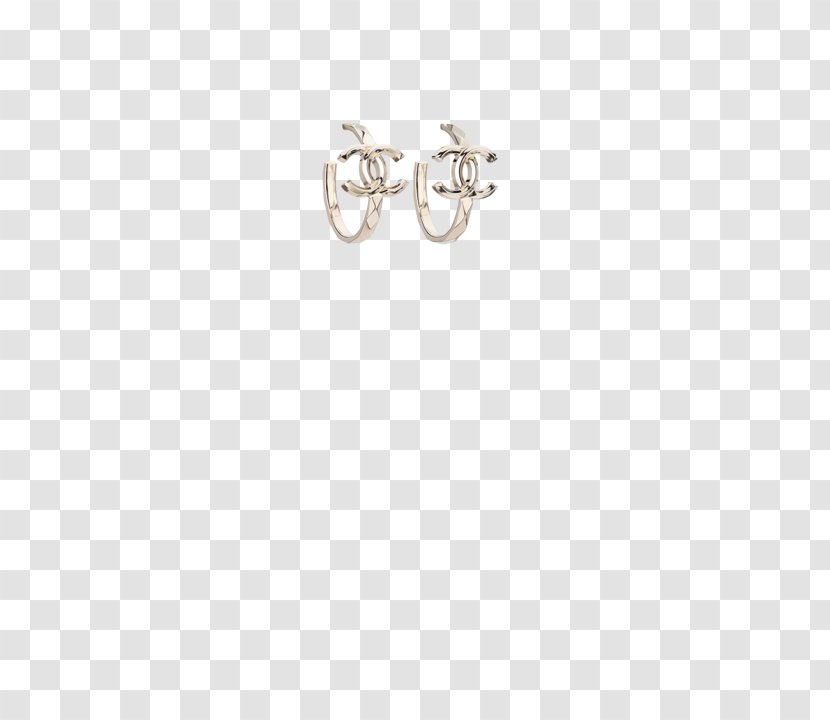 Earring Body Jewellery Silver Font - Hoop Transparent PNG