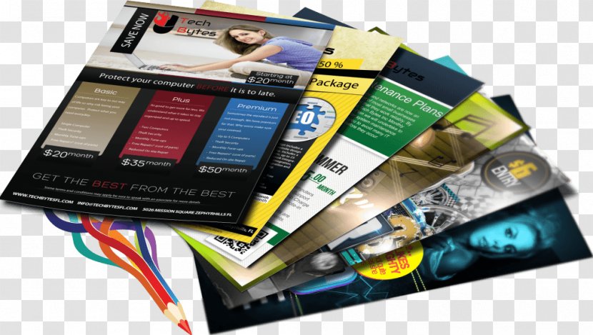 Printing Service Design Brochure Flyer - Electronics Transparent PNG