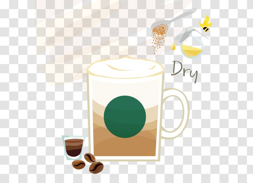 Coffee Caffè Mocha Cappuccino Latte Cafe - Toffee Transparent PNG