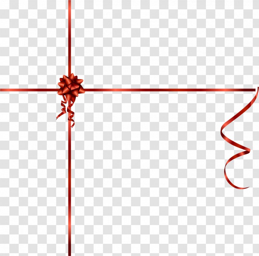 Red Ribbon Gift - Rectangle Transparent PNG