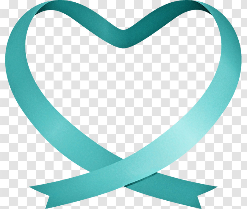 Turquoise Aqua Teal Heart Symbol Transparent PNG
