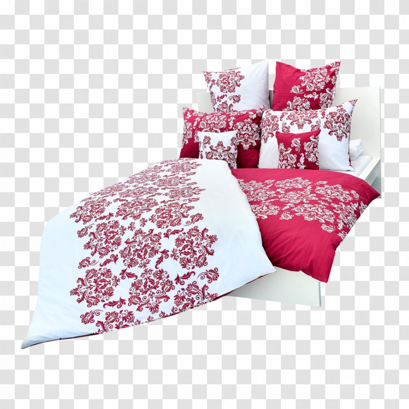 Bed Sheets Pillow Cotton Textile Duvet - Red Transparent PNG