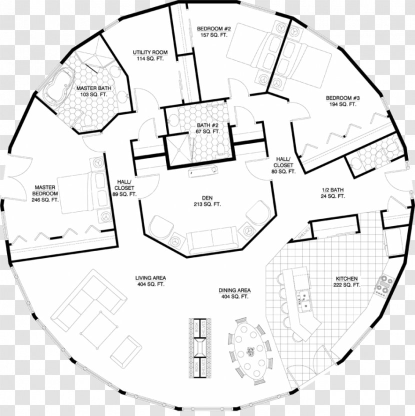 House Plan Interior Design Services The Hobbit Floor - Modern Sckech Transparent PNG