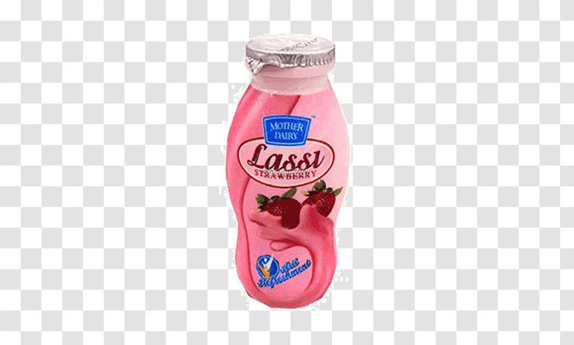 Lassi Buttermilk Flavor Strawberry Juice - Dairy - Milk Transparent PNG