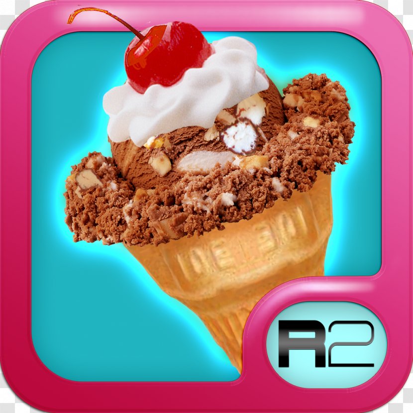 Sundae Ice Cream Chocolate Brownie Rocky Road Transparent PNG