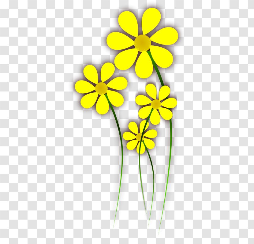 Flower Yellow Clip Art - Floral Design - Daisy Transparent PNG