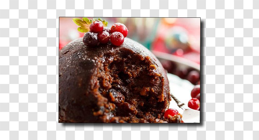 Christmas Pudding Chocolate Brownie Cake Torta Caprese - Rum Transparent PNG