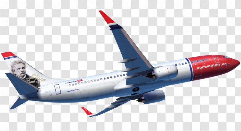 Airplane Norwegian Air Shuttle Norway Airline Aviation - Travel - Boeing 767 Transparent PNG