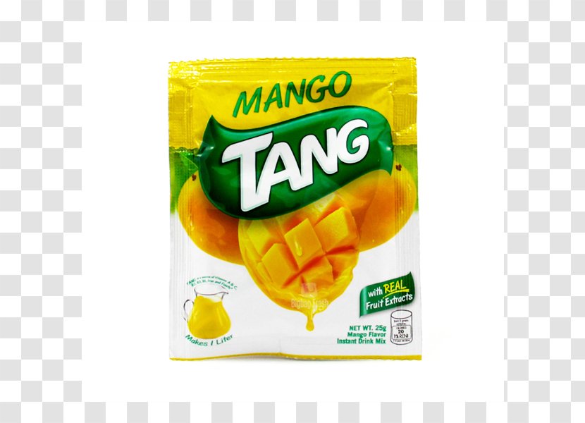 Drink Mix Juice Tang Fizzy Drinks Tea - Vegetarian Food - Mango Transparent PNG
