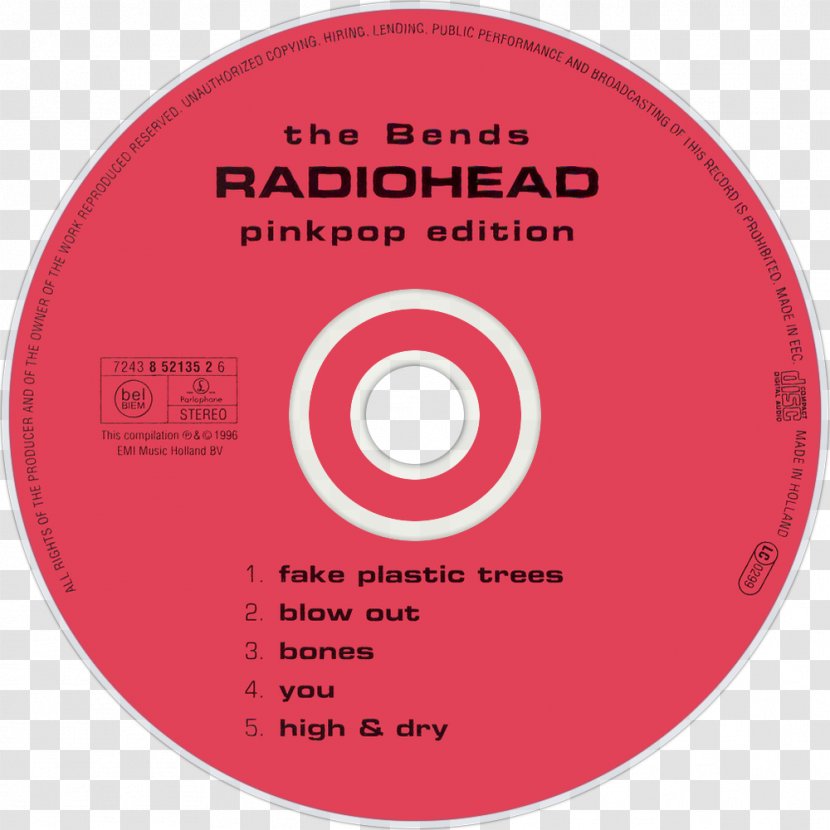 Compact Disc The Bends (Pinkpop Edition) Radiohead Fake Plastic Trees - Tree Transparent PNG