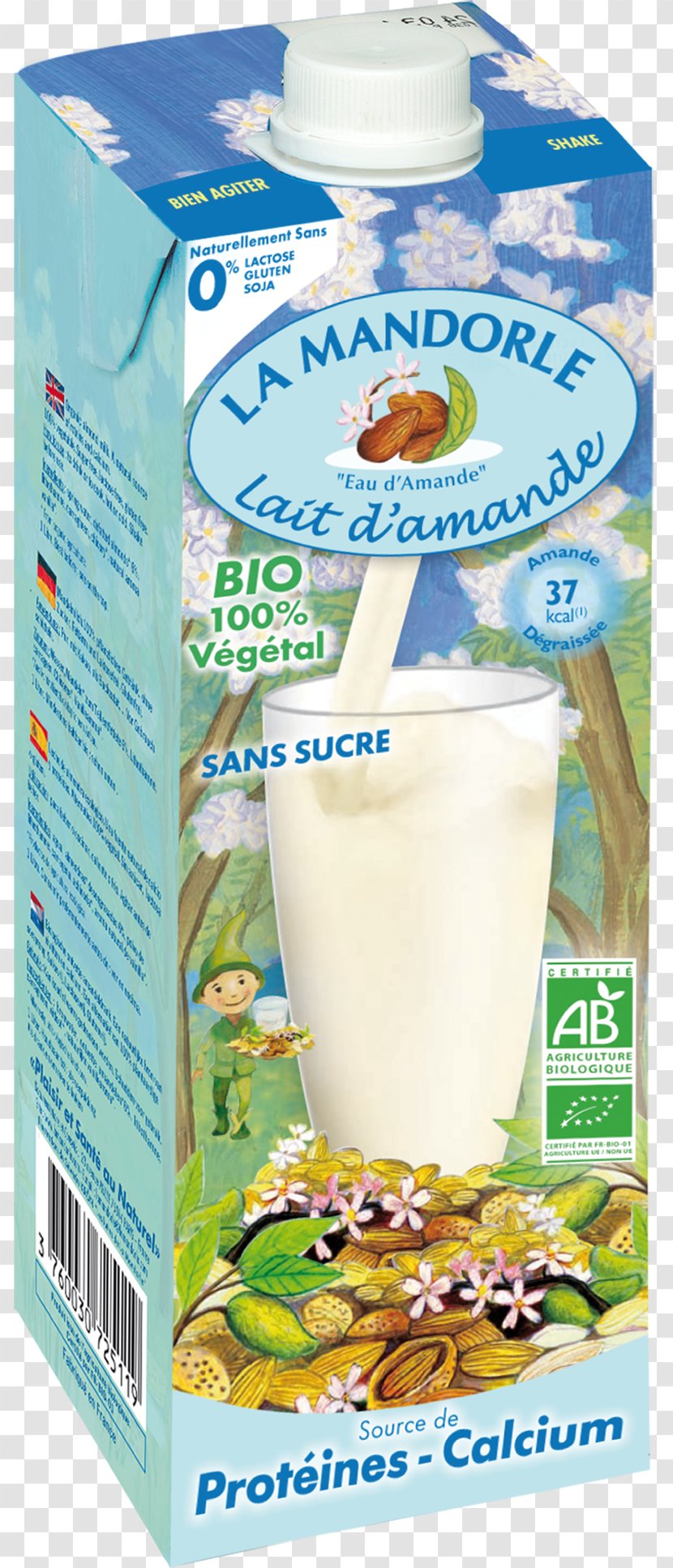 Soy Milk Almond Plant Organic Food - Drinkware Transparent PNG
