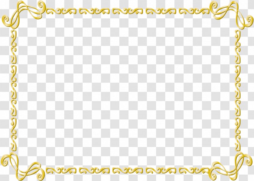 Borders And Frames Gold Desktop Wallpaper Clip Art - Picture - Corrugated Border Transparent PNG