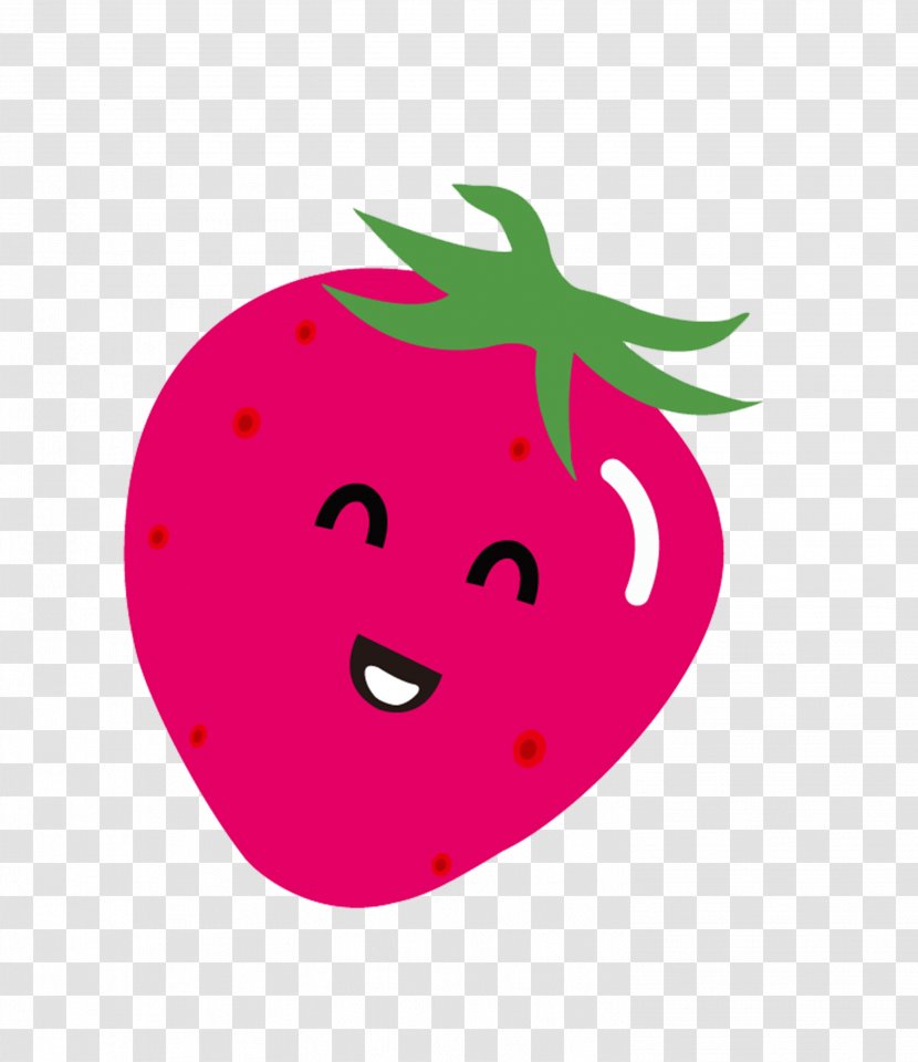 Clip Art - Cartoon - Strawberry Material Free To Pull Transparent PNG