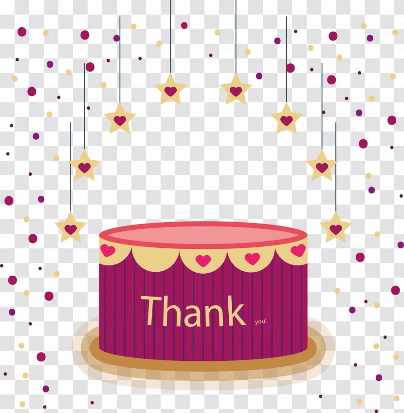 Torte Party - Star Ornaments Cake Transparent PNG