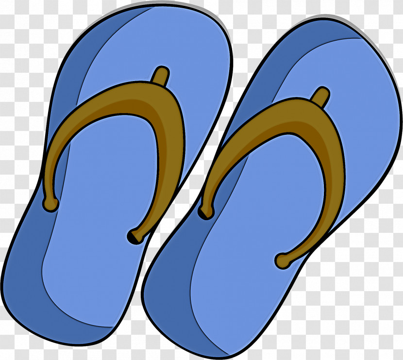 Flip-flops Walking Shoe Shoe Cartoon Line Transparent PNG