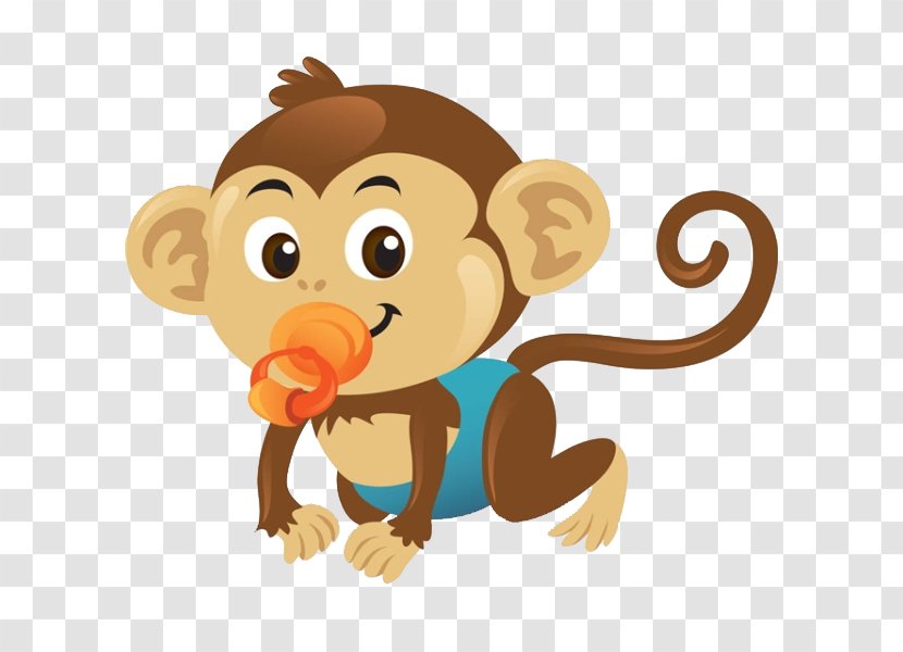 Baby Monkeys Royalty-free Clip Art - Flower - Lovely Monkey Transparent PNG
