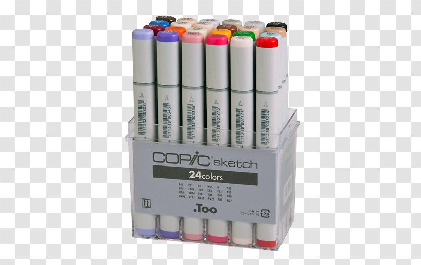 Paper Copic Sketch Marker Pen Pens - Cylinder - Professional Art Supplies Transparent PNG