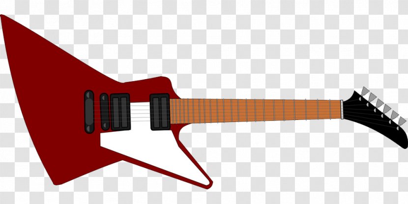 Gibson Explorer Les Paul Flying V Guitar Clip Art - Watercolor - Brown Transparent PNG