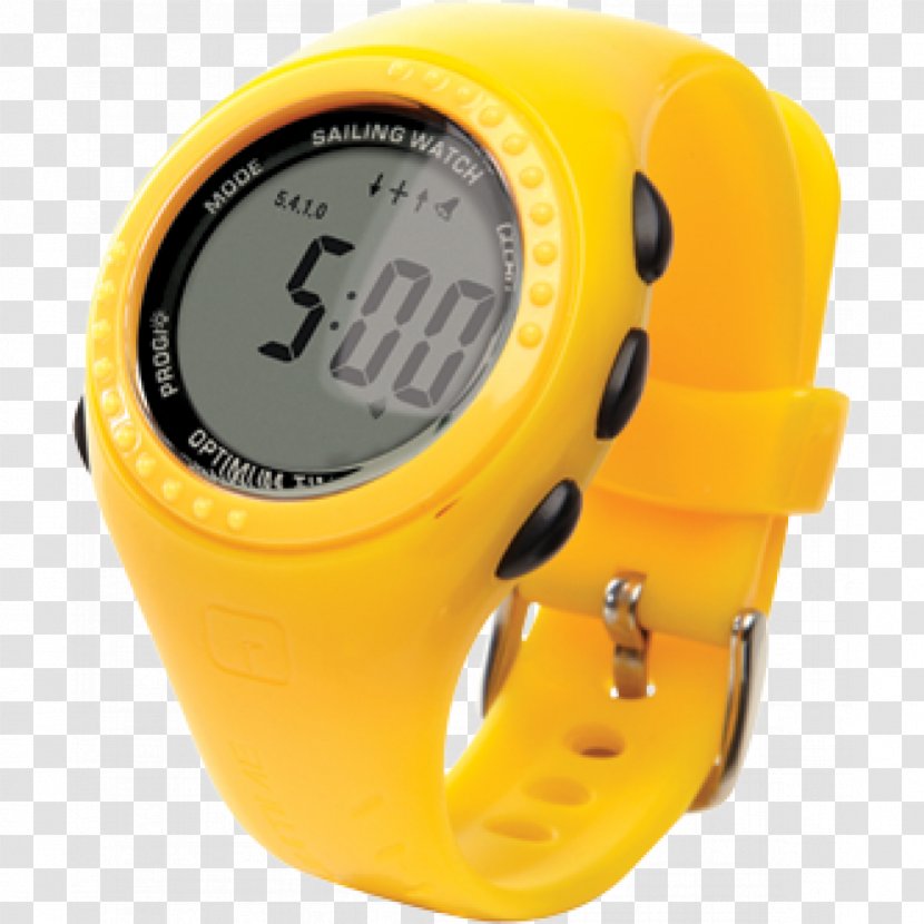 Yellow Watch Sailing Clock Time Series - Orange Transparent PNG