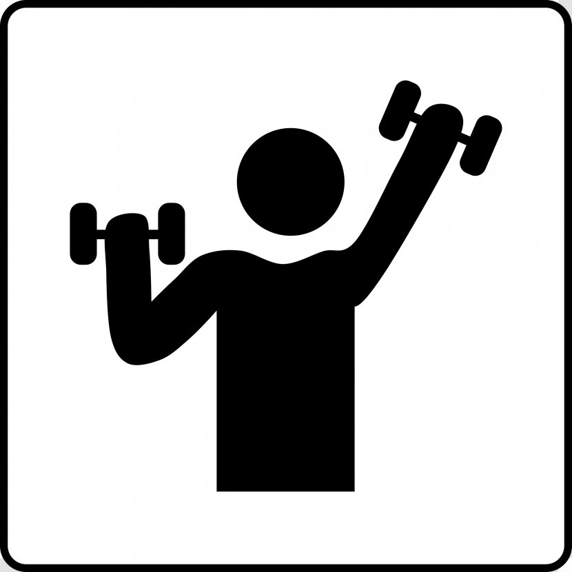 Fitness Centre Dumbbell Physical Weight Training - Hand Transparent PNG