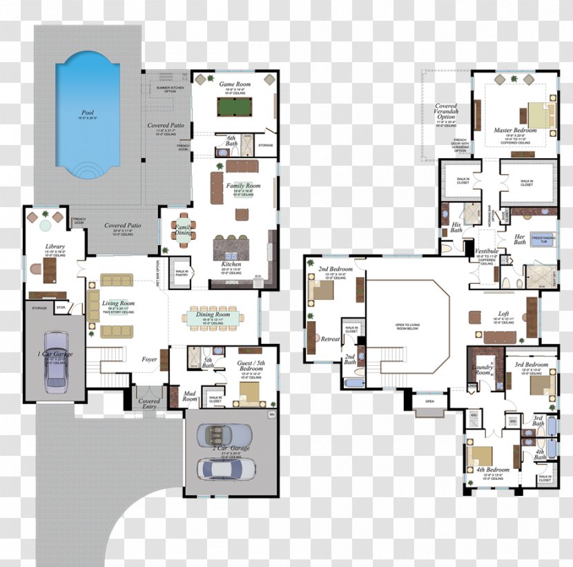House Plan Floor Architecture - Media Transparent PNG
