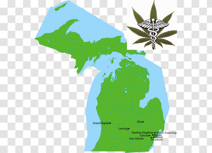 Michigan Royalty-free - Drawing - Cannabis Border Transparent PNG