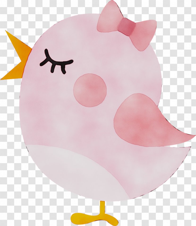 Chicken As Food Bird Beak Nose - Pink Transparent PNG