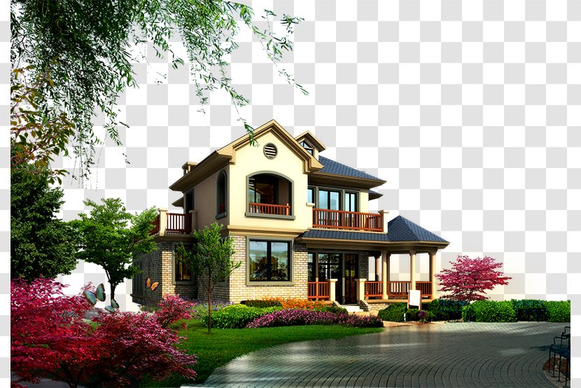 Landscape Garden - House - Property Villa Transparent PNG
